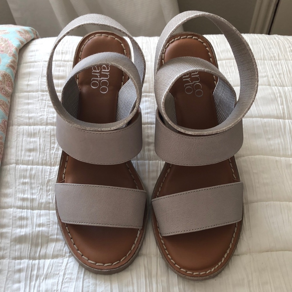 Franco Sarto Grey Pumps